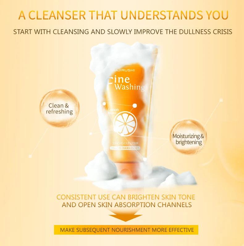 Radiant Glow Vitamin C Foaming Facial Cleanser - Skin Brightening Care 120g  ourlum.com   