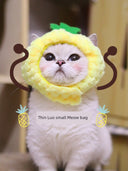 Funny Rabbit Headdress Scarf Barrettes For Cute Cat Pets