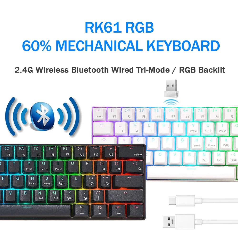 Royal Kludge Wireless Mechanical Keyboard: Enhanced Productivity & RGB Backlit Solution  ourlum.com   