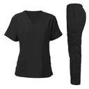 Women's Medical Scrub Set - Stylish Short Sleeve Uniforms