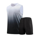 Fitness Clothes MEN'S ICE Silk Quick-dry Vest Sportswear Set Summer T-shirt Basketball Equipment Training Running Short Sleeves