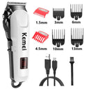 Wireless Hair Clipper Trimmer Pro Barber Tool Kit Long Battery