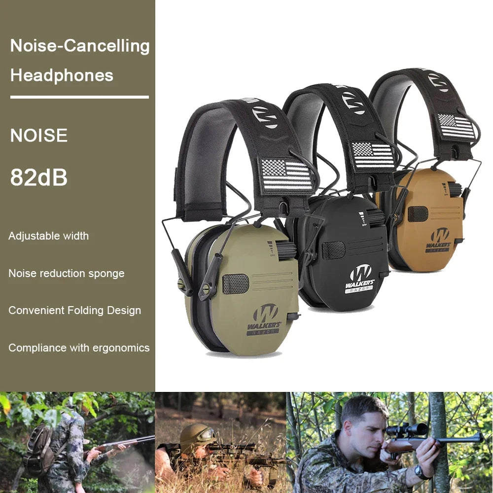 Electronic Shooting Earmuff Walker Sport Anti-noise Ear Protector Sound Amplification Tactical Hear Protective Headset Headphone