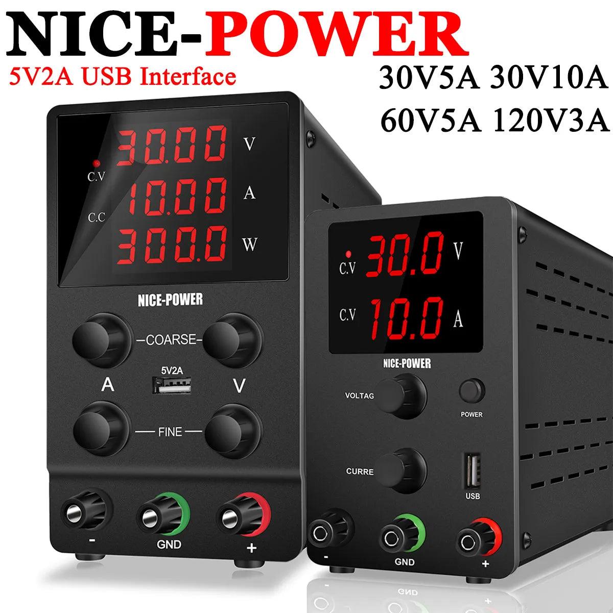 Adjustable Lab Power Supply: High Efficiency Regulator - Precision Control  ourlum.com   