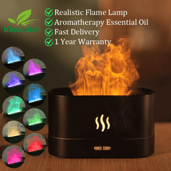 TranquilBreeze LED Flame Aromatherapy Diffuser: Serene Oasis