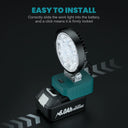 Makita & Dewalt Compatible 27W LED Work Light Flashlight