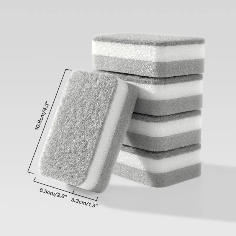 Double-sided Cleaning Sponges Kit for Kitchen Tableware Cleaning  ourlum.com   