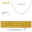 LATS Beads Women's Kpop Pearl Choker Necklace Gold Goth