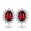 Starlight Elegance Silver Star Stud Earrings Dazzling Zircon Design