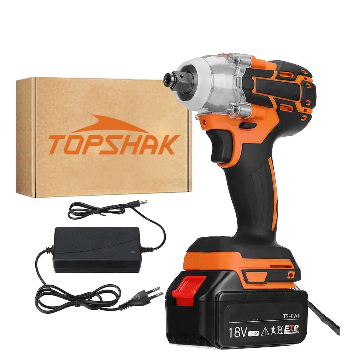 588N.M Brushless Electric Impact Wrench Cordless Electric Wrench 1/2 inch for 18V Battery Screwdriver Power Tools  ourlum.com 1 battery  