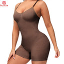 GUUDIA Seamless Open Crotch Shapewear Bodysuit for Tummy Control & Butt Lifting