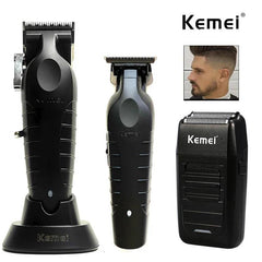 Professional Electric Hair Clipper and Shaver Kit for Men