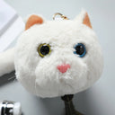 Women Cute Cat Plush Shoulder Bag Lady Fur Messenger Bag