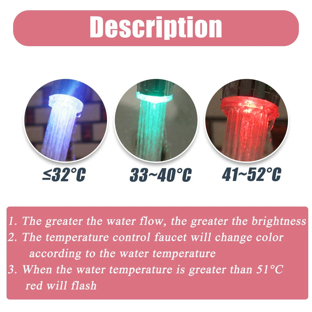 LED Color Changing Water Faucet Light: Transform Your Stream with Magic  ourlum.com   