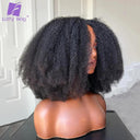 200% Volume Afro Kinky Curly V Part Wig Natural Style Boost