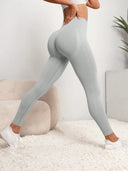 High Waist Seamless Push-Up Leggings for Women - Fitness and Yoga Wear