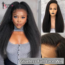 Kinky Straight Remy Human Hair Wig for Volume and Style