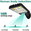 Solar Lights Outdoor: Motion Sensor LED Wall Lamp