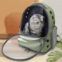 Cat Astronaut Backpack Transparent Breathable Space Capsule Bag