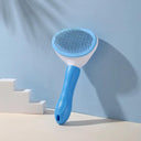 Pet Grooming Brush & Comb Set for Dogs & Cats: Stainless Steel Massage Tools  ourlum.com Blue  