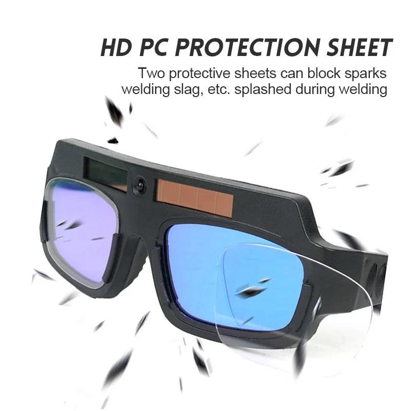 Automatic Darkening Welding Glasses: Eye Protection, Fast Light-changing, UV Protection  ourlum.com   