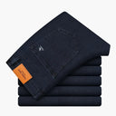 Autumn Winter Brand New High Waist Jeans Navy Blue Slim Fit