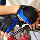 Half Finger Cycling Gloves Men Women Anti Slip Shock Breathable