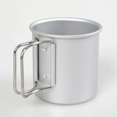 Durable 300ML Aluminum Camping Mug - Lightweight Outdoor Travel Cookware for Hiking and Picnics