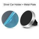 Car Phone Holder: Powerful Magnetic Mount for iPhone Samsung GPS  ourlum.com Sliver  