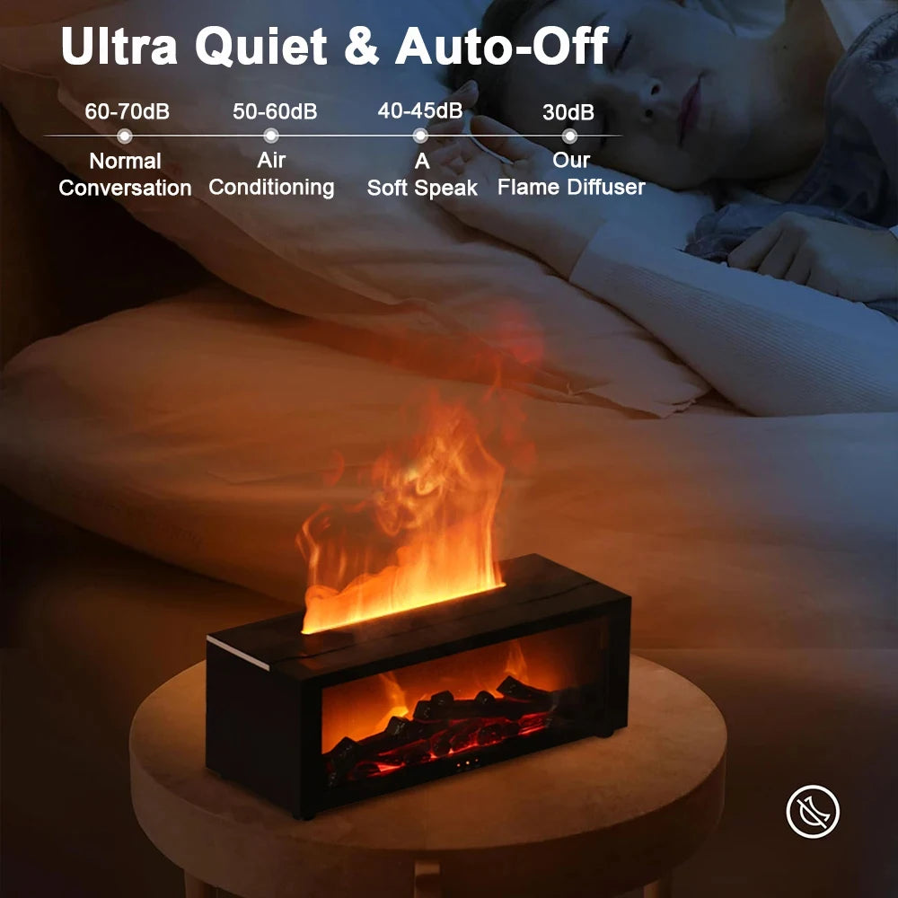 Flame Effect Ultrasonic Aroma Diffuser and Humidifier