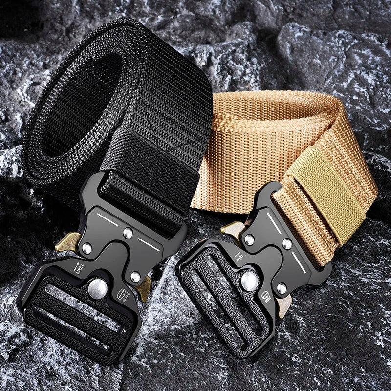 Tactical Survival Belt for Outdoor Adventure in Marine Corps Canvas  ourlum.com   