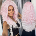 Blonde Ombre Voluminous Curls Wig Stylish Hairpiece for Women