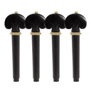 4/4 Violin Chinrest Tailpiece Tuning Pegs Endpins Natural Ebony Wood Violin Set Musical Instruments Accessories High Quality