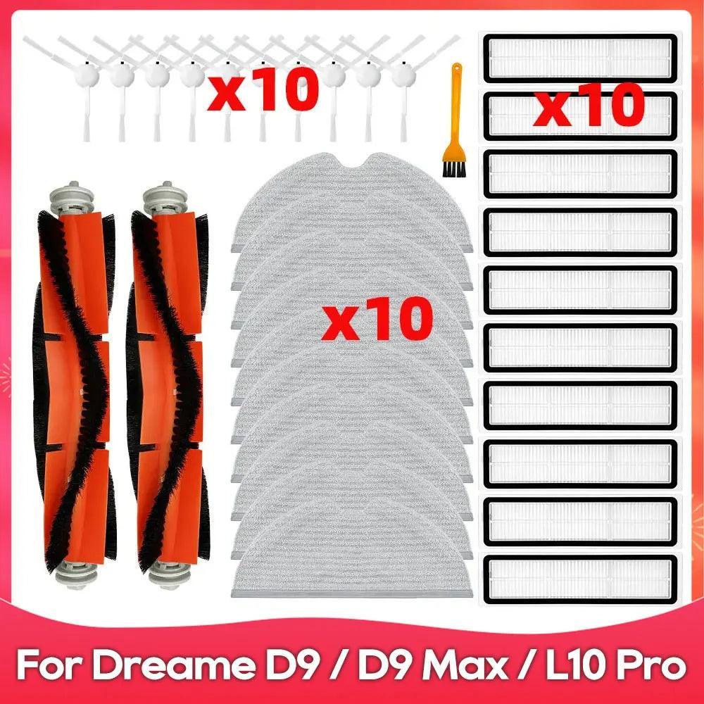 Ultimate Spare Parts Kit for Dreame D9 / D9 Max / L10 Pro / Trouver LDS Finder Robot Vacuum  ourlum.com   