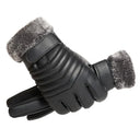 Gloves Winter Men's Fur Mouth Plush Insulation Outdoor Gloves