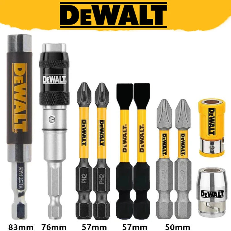 DEWALT High-Speed Magnetic Impact Driver Bit Set for Precision Drilling