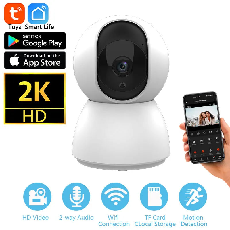 Tuya Smart Indoor Security Camera: Enhanced Surveillance with Auto Tracking  ourlum.com   