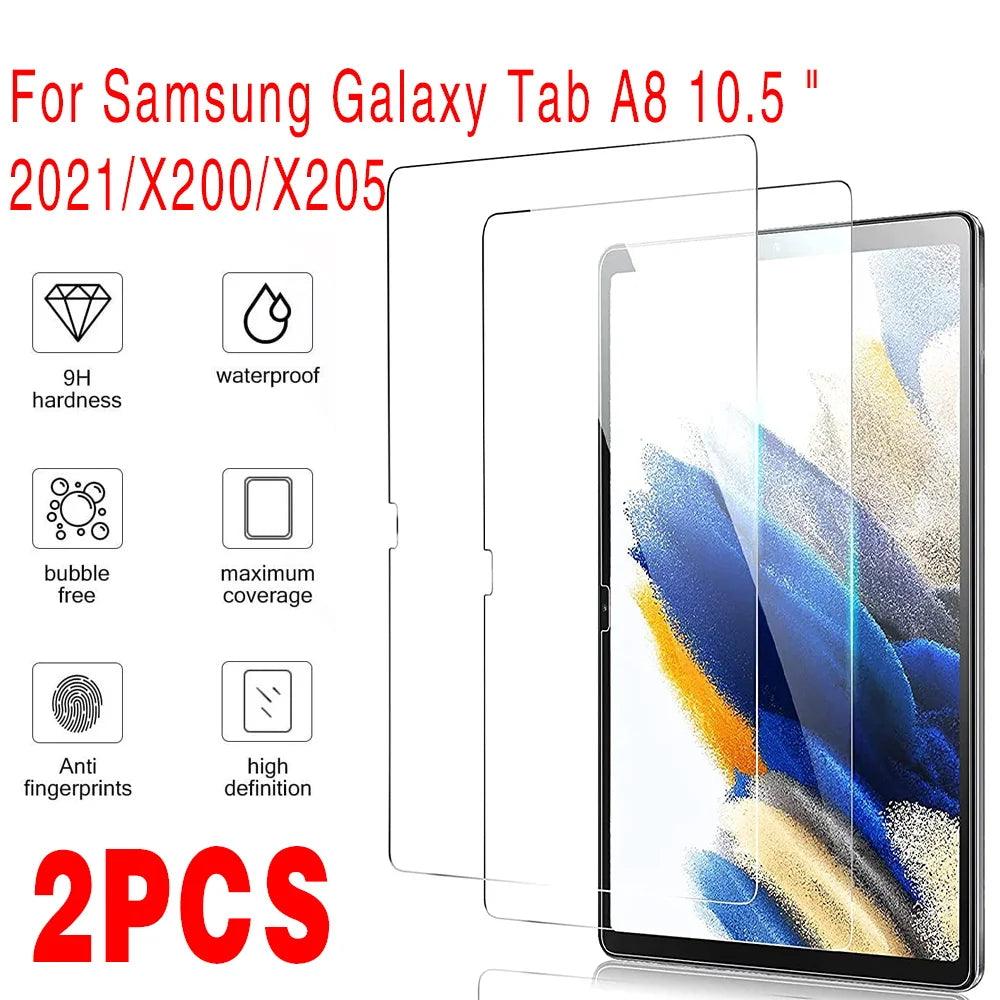 Samsung Galaxy Tab A8 Tempered Glass Screen Protector: Scratch-Resistant Shield  ourlum.com Default Title  