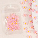 4.5g Acrylic Flower Nail Art Decoration Mixed Size White Rhinestones Silver Gem Manicure Tool Accessories For DIY Nail Design  ourlum.com 50PC-WBH03  