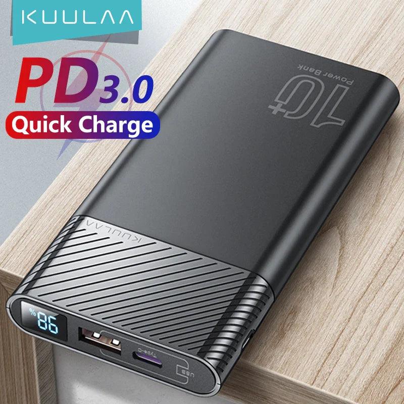 KUULAA Power Bank: Fast Charging Solution with Dual Ports & Digital Display  ourlum.com   