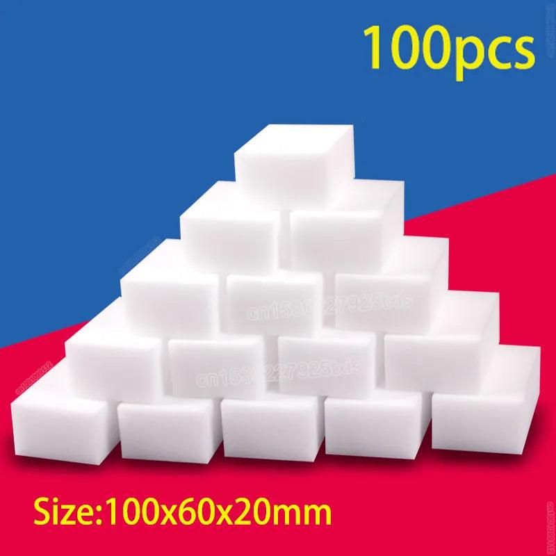Magic Eraser Melamine Cleaning Sponge Set for Kitchen Bathroom - Pack of 100  ourlum.com 100PCS  