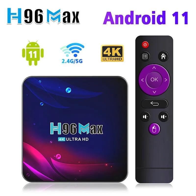 H96 Max V11 Smart TV Box: Ultimate 4K Media Player with Voice Assistant  ourlum.com   