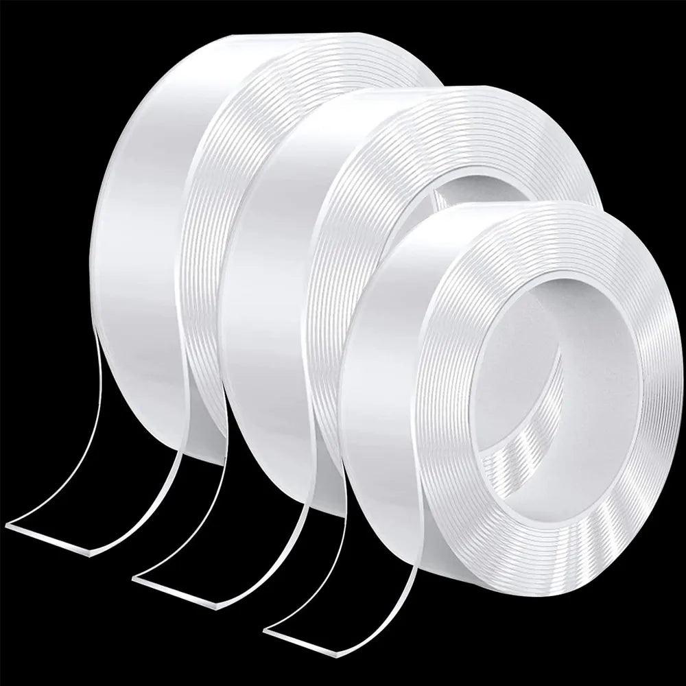 Ultra Strong Transparent Double Sided Mounting Tape Strips with Washable Adhesive - Ideal for Decoration  ourlum.com   