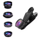 3in1 Fisheye Wide Angle Micro Camera Lens for IPhone Xiaomi Redmi 3IN1 Zoom Fish Eye Len on Smartphone Lenses with Phone Clip