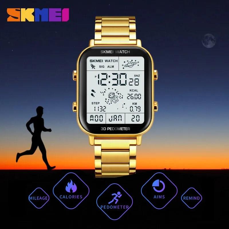 SKMEI Digital Sports Watch with Pedometer and Calorie Tracker  ourlum.com   