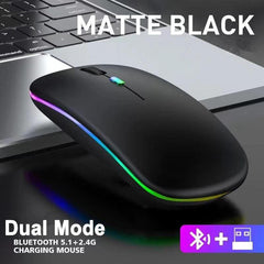 Bluetooth Wireless Mouse: Enhanced RGB Backlight for MacBook Tablet PC