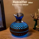 300ml Colorful Light Wooden Aromatherapy Humidifier Mini USB Cool Mist Diffuser