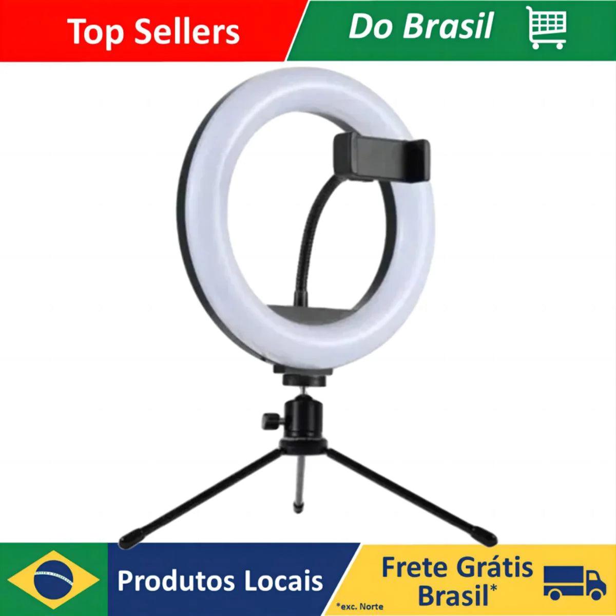 Ring Light 8" with Table Tripod and Cell Phone Holder - Professional Studio Lighting Solution  ourlum.com Default Title  