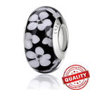 Colorful Heart Murano Glass Charm - Sterling Silver Pandora Jewelry Piece  ourlum.com LLZ007-BL  