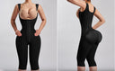 Colombian Mid-length Shapewear with Crotch Zipper & Removable Straps for Women